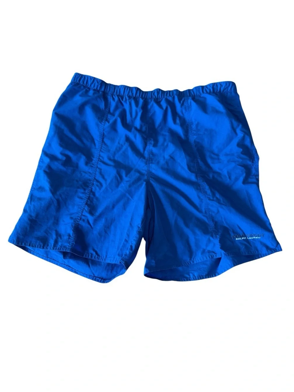 Vintage Polo Sport Ralph Lauren Mens Blue Swim Trunks Mesh Lined Shorts XXL